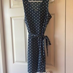 SHEIN Navy Polka Dot Mini Dress